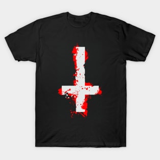 Blood Cross white (Crucifix) T-Shirt